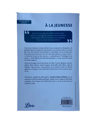 A la jeunesse - François-Xavier Bellamy