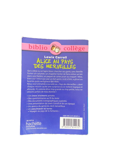 Alice au pays des merveilles (Biblio collège) - Lewis Carroll